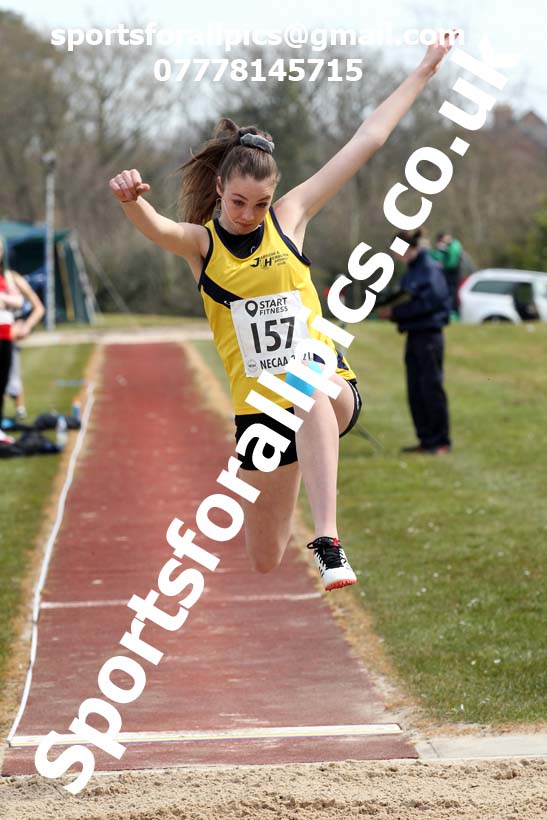 Long jump, 2021 NECAA Open Graded Meeting, Morpeth. Photo: David T. Hewitson/Sports for All Pics